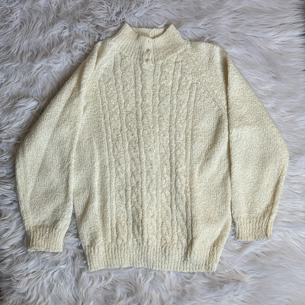 Vintage | Jennifer Moore | Cream Sweater | Large